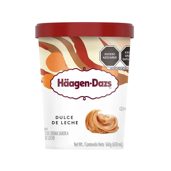 HELADO HAAGEN DAZS DULCE DE LECHE 560  GR.