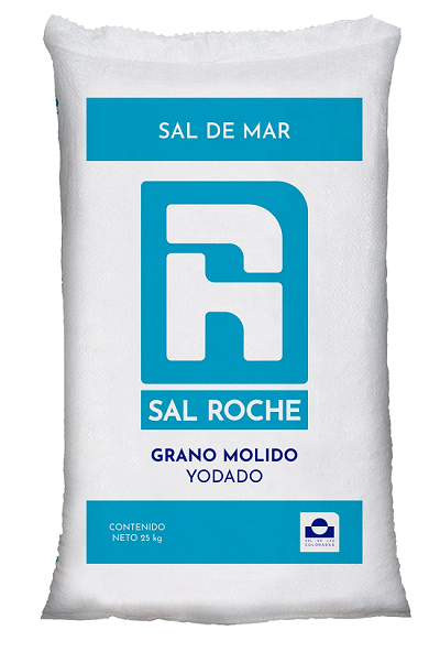 SAL ROCHE MOLIDA EN SACO 25  KG.