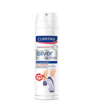 DESODORANTE PARA PIES EN AEROSOL CURITAS SILVER 150  ML.