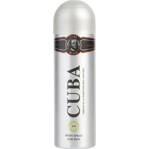 BODY SPRAY CUBA BLACK PARA HOMBRE DE CUBA PARIS 200ML 200  ML.