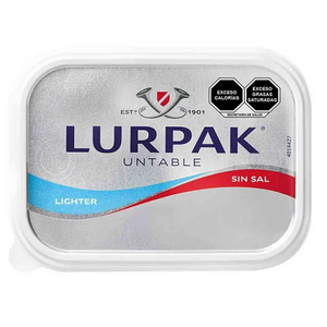 MANTEQUILLA UNTABLE LIGHT LURPAK CON SAL 250  GR.