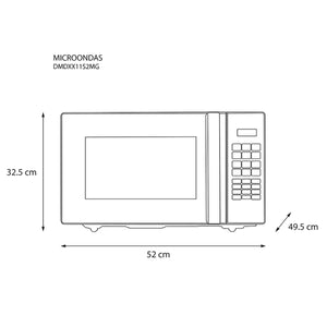 HORNO DE MICROONDAS SILVER 1.1 P3  MIRROR 1  PZA.