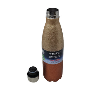 TERMO BOTELLA GLITTER SV-CK-590  CAFÉ 1  PZA.