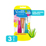 MAQUINA PARA AFEITAR GILLETTE VENUS TROPICAL 3  PZA.