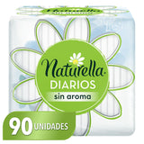 PANTIPROTECTORES NATURELLA DIARIOS SIN AROMA 90  PZA.