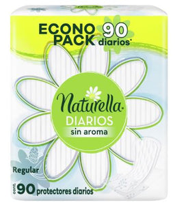 PANTIPROTECTORES NATURELLA DIARIOS SIN AROMA 90  PZA.