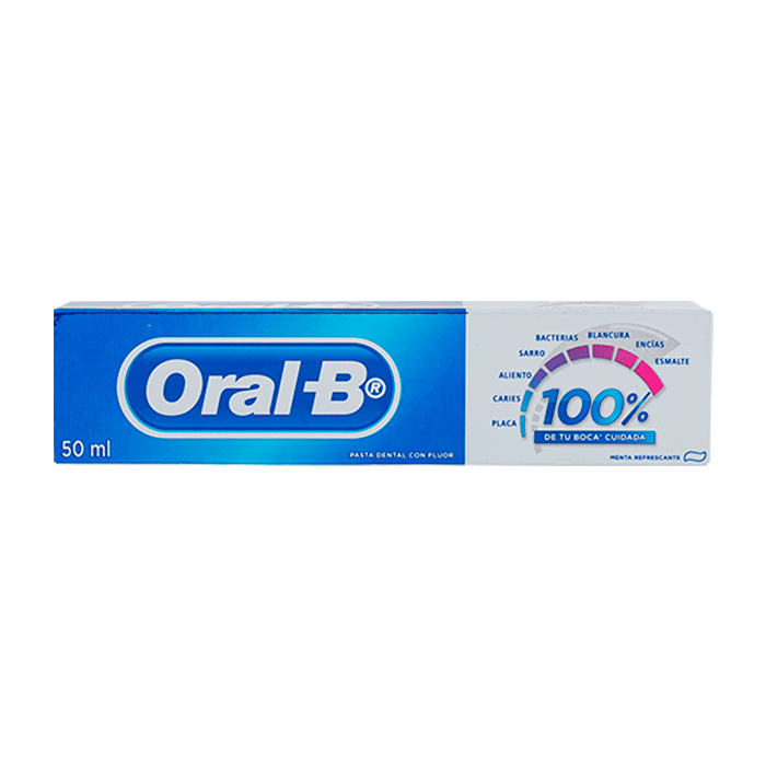 CREMA DENTAL ORAL-B 100% 50  ML.