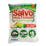 DETERGENTE EN POLVO SALVO MULTIUSOS 900  GR.