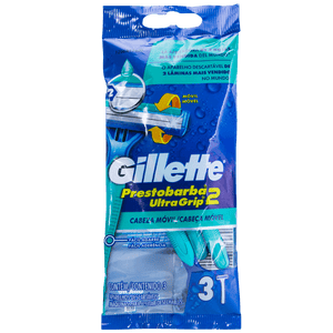 GILLETTE PRESTOBARBA 2 MÁQUINA PARA AFEITAR DESECHABLE CABEZA MÓVIL 3  PZA.