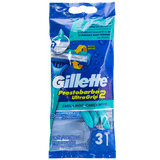 GILLETTE PRESTOBARBA 2 MÁQUINA PARA AFEITAR DESECHABLE CABEZA MÓVIL 3  PZA.