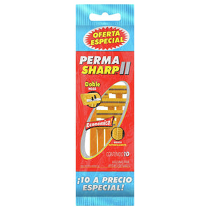 RASTRILLOS DESECHABLES PERMA SHARP PACK ECONOMICO 10  PZA.