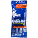 GILLETTE PRESTOBARBA MAQUINAS PARA AFEITAR DESECHABLES CABEZA FIJA 5  PZA.