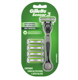 Gillette Rastrillo Para Afeitar Desechable Elastomer Handle Male 4.00 Pieza(s) 4  PZA.