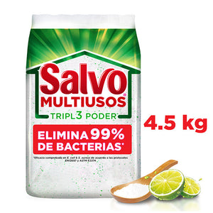 DETERGENTE EN POLVO SALVO MULTIUSOS 4.500  KG.