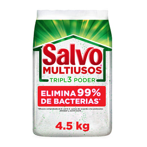 DETERGENTE EN POLVO SALVO MULTIUSOS 4.500  KG.