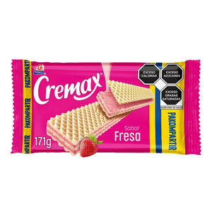 CREMAX DE NIEVE SABOR FRESA GAMESA PAQUETE 171  GR.