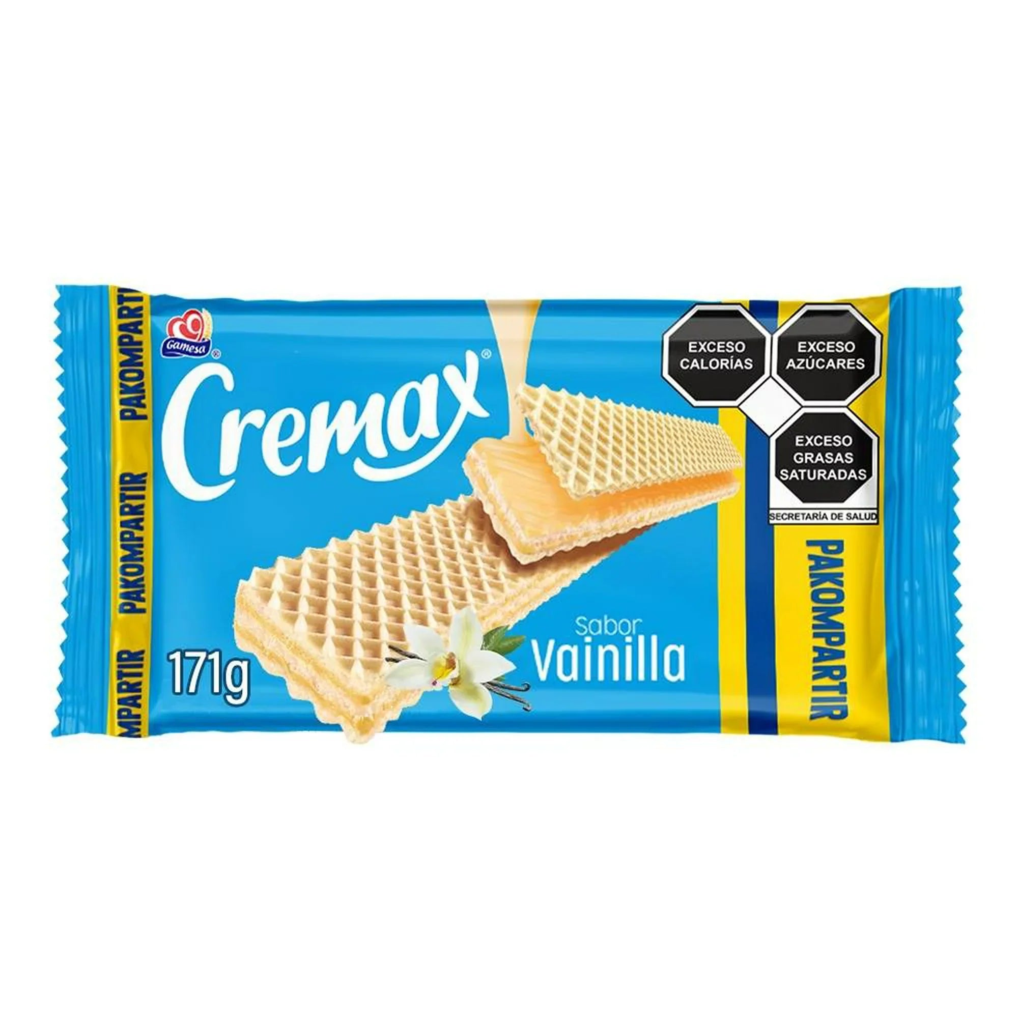 CREMAX DE NIEVE SABOR VAINILLA GAMESA PAQUETE 171  GR.