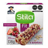 STILA QUAKER BARRAS DE AVENA FIT FRUTOS ROJOS 138  GR.