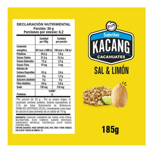 CACAHUATE KACANG SAL Y LIMON 185  GR.