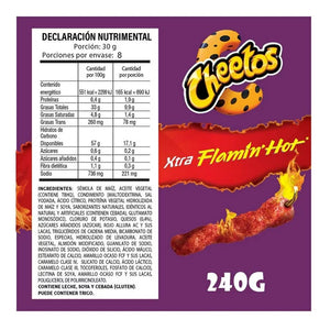 CHEETOS FLAMIN HOT FAMILIAR 240  GR.