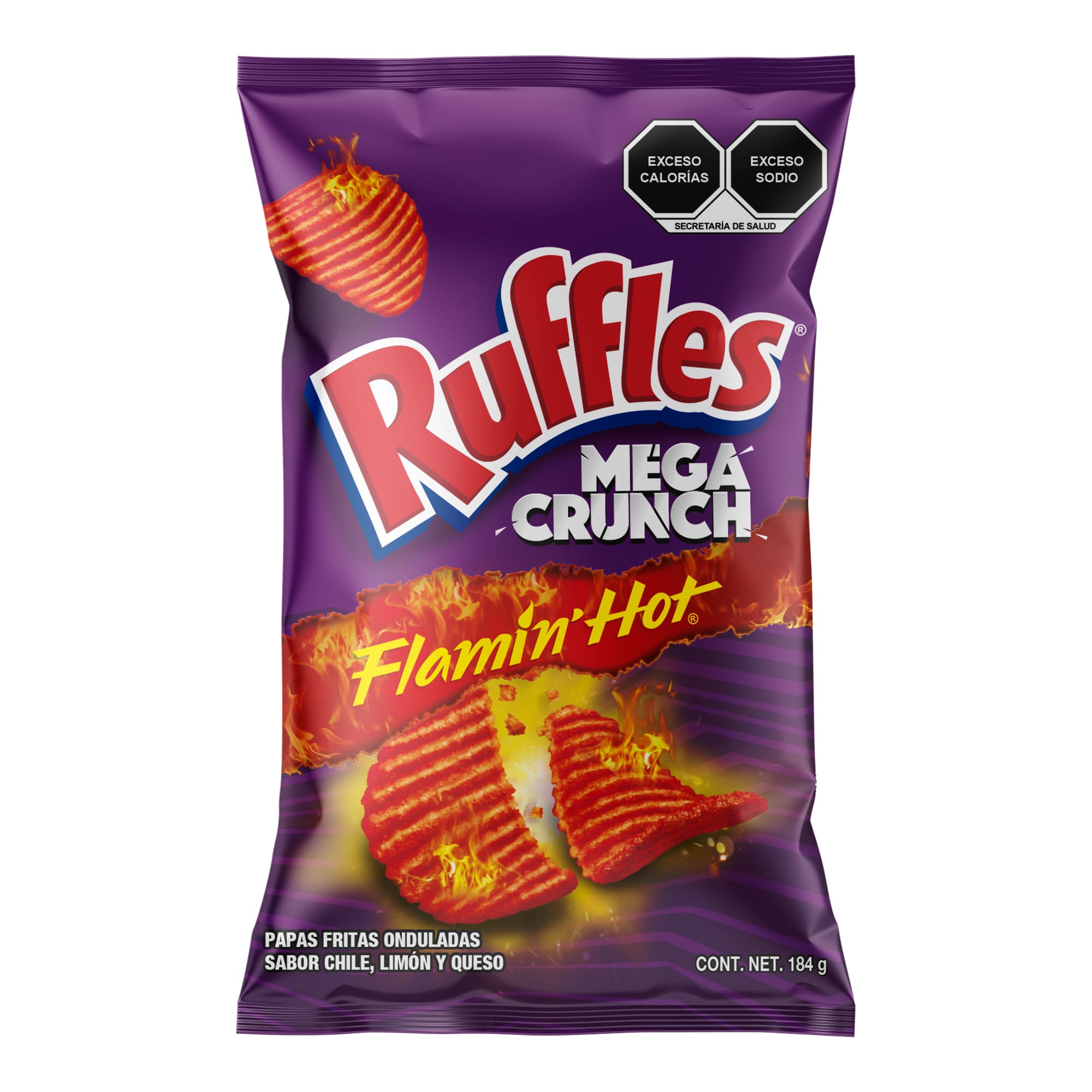 RUFFLES FLAMIN HOT INO 184  GR.