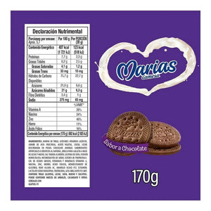 GALLETAS MARIAS GAMESA CHOCOLATE ROLLO 170  GR.