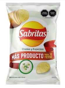 PAPAS SABRITAS CREMA Y ESPECIES 176  GR.