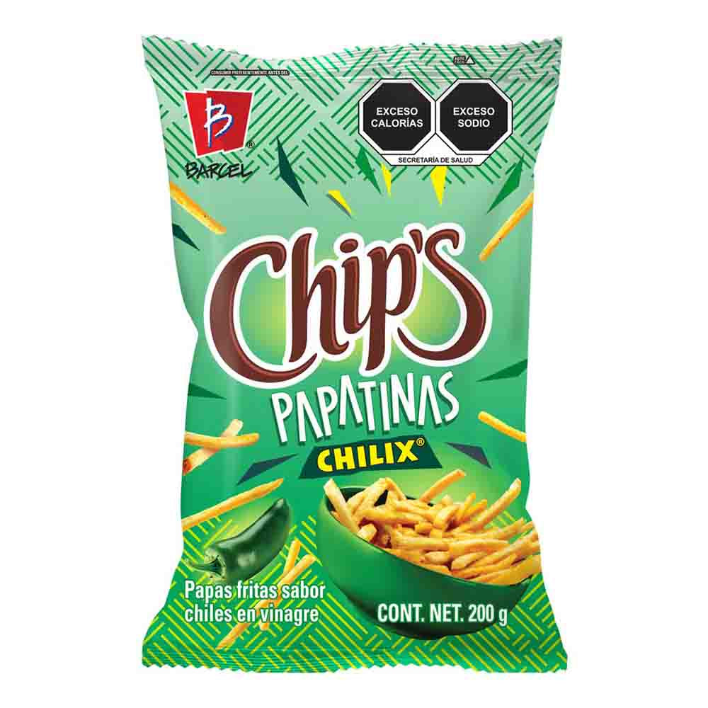 PAPATINAS CHIPS CHILIX 200 GRS 200  GR.