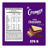 GALLETAS CREMAX DE NIEVE SIN AZUCAR SABOR CHOCOLATE GAMESA CAJA 276  GR.