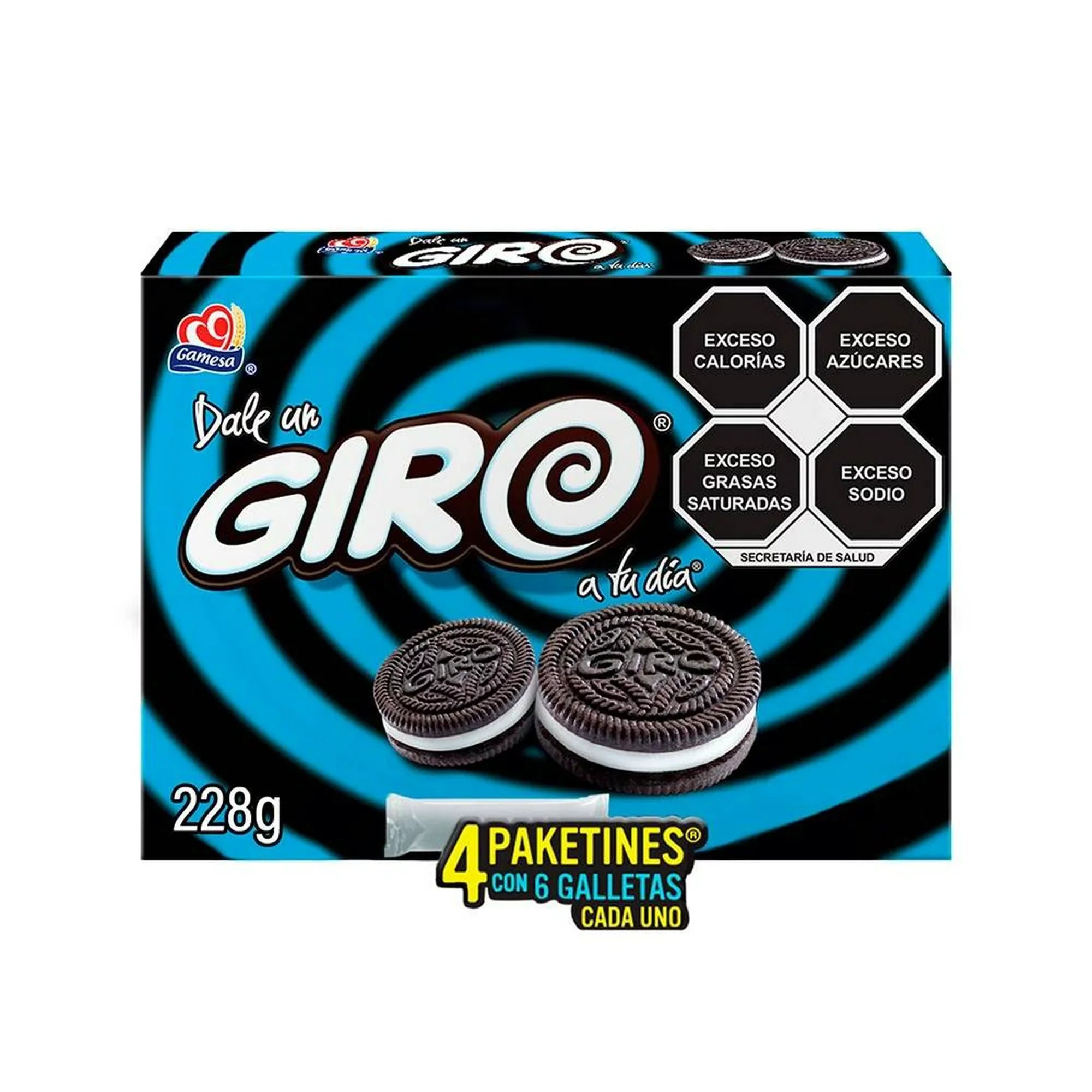 GALLETAS GIRO GAMESA CAJA 228  GR.