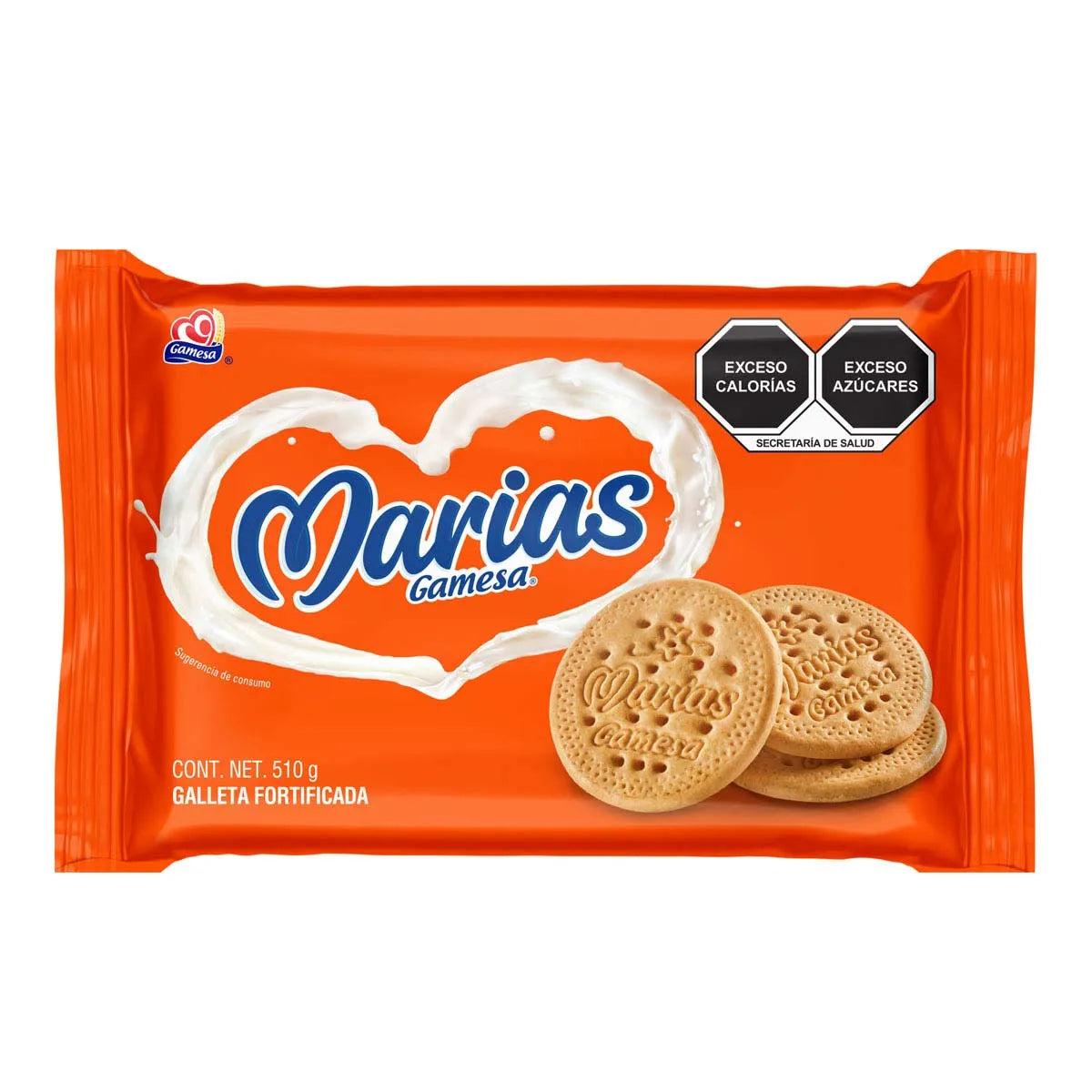 GALLETAS MARIAS GAMESA PAQUETE 510  GR.