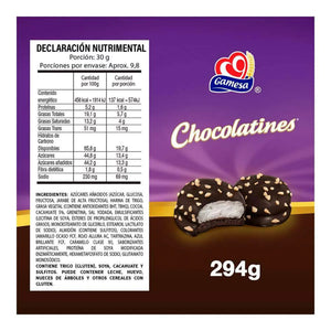 GALLETAS CHOCOLATINES GAMESA CAJA 294  GR.