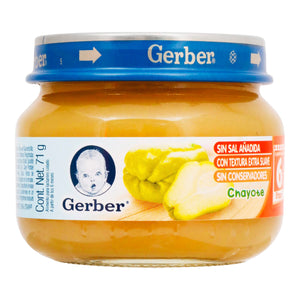 GERBER 1RA ETAPA CHAYOTE FRASCO 71  GR.