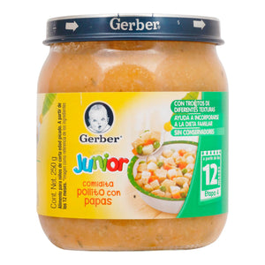 GERBER 4TA ETAPA POLLO CON PAPAS 250  GR.