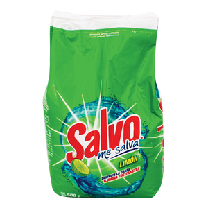 DETERGENTE EN POLVO PARA TRASTES LIMON SALVO 500  GR.