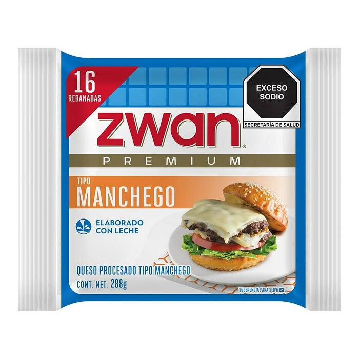 QUESO TIPO MANCHEGO ZWAN 288  GR.