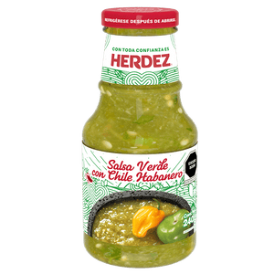 SALSA VERDE PICANTE HERDEZ BOTELLA 240  GR.