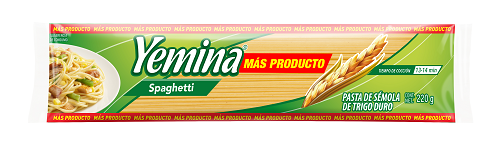 PASTA DE SEMOLA DE TRIGO DURO SPAGHETTI MAS PRODUCTO 220  GR.