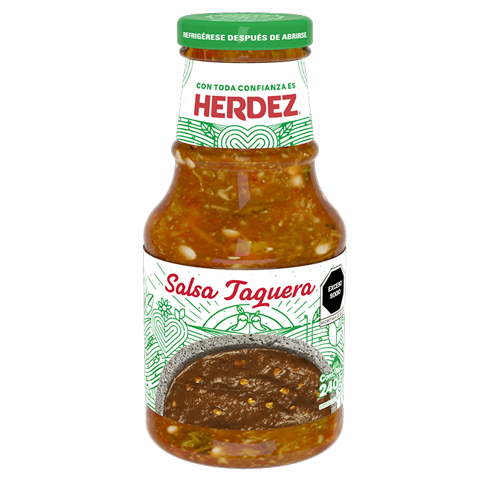 SALSA TAQUERA HERDEZ BOTELLA 240  GR.