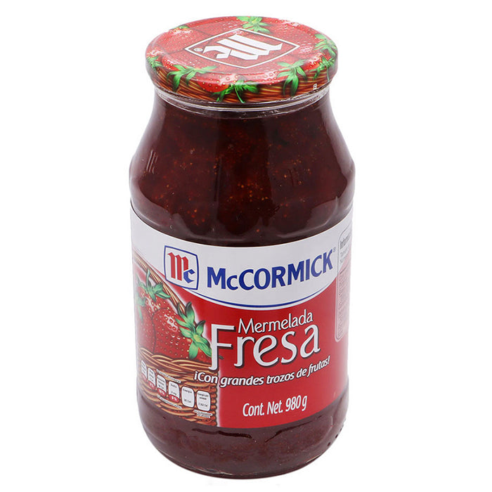 MERMELADA DE FRESA McCORMICK FRASCO 980  GR.