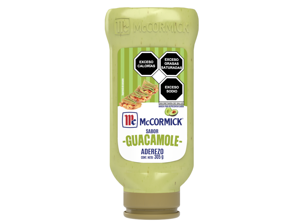 ADEREZO DE MAYONESA SABOR GUACAMOLE MCCORMICK SQUEEZE 305  GR.