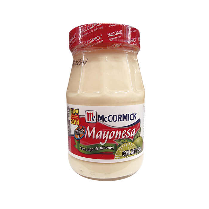 MAYONESA CON JUGO DE LIMONES MCCORMICK CON OMEGA 3 Y VIT E 1.400 KG.