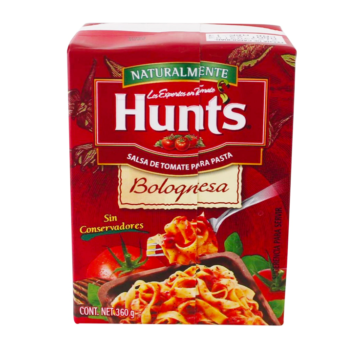 SALSA PARA PASTA  BOLOGNESA HUNT´S TETRA 360  GR.