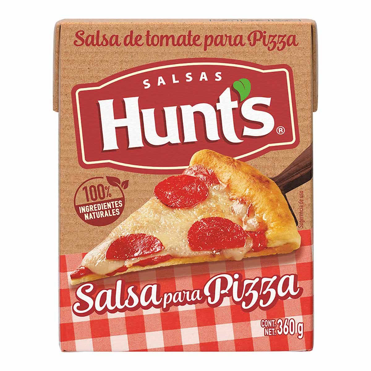 SALSA DE TOMATE PARA PIZZA HUNTS CAJA 360  GR.