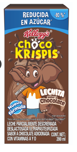 LECHITA SABOR A CHOCOLATE DESLACTOSADA CHOCO KRISPIS KELLOGGS 200  ML.