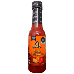 SALSA CHILE HABANERO ROJA LA EXTRA BOTELLA 140  ML.