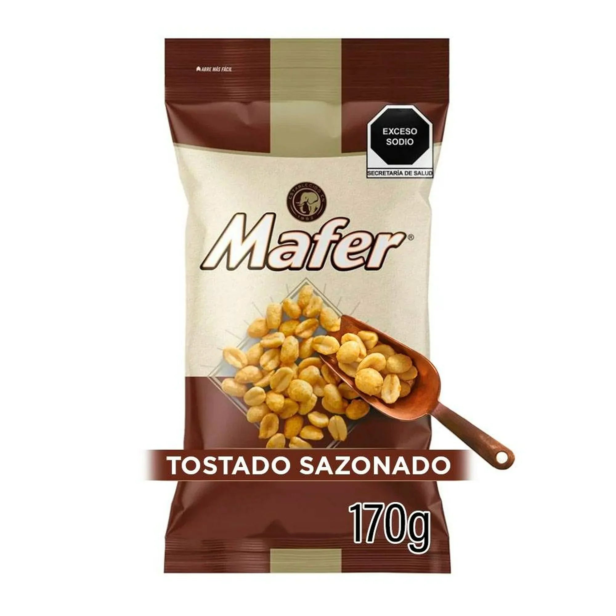 CACAHUATE MAFER TOSTADO SAZONADO 170  GR.