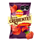 PAPAS SABRITAS RECETA CRUJIENTE FLAMIN HOT 160 GRS 160  GR.