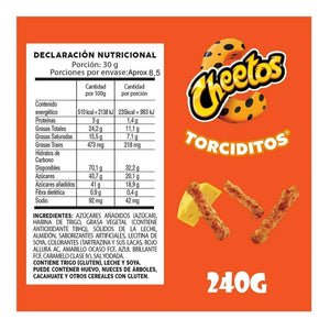 CHEETOS TORCIDITOS FAMILIAR 240  GR.