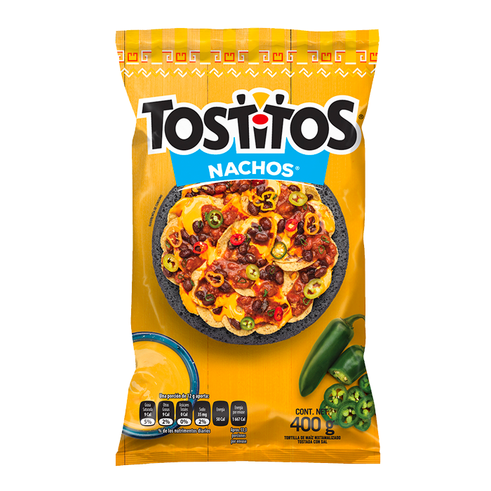 TOSTITOS PARA NACHOS 400  GR.